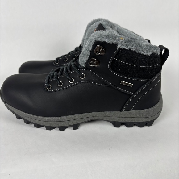 Mishansha Unisex Winter Boots Size 42, Men 9 - Women 11.5 Outdoor Lined, Leather - Picture 6 of 11